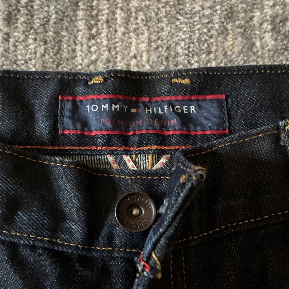 Men's Tommy Hilfiger Dark Blue Jeans, 34 x 32 - Picture 3 of 9